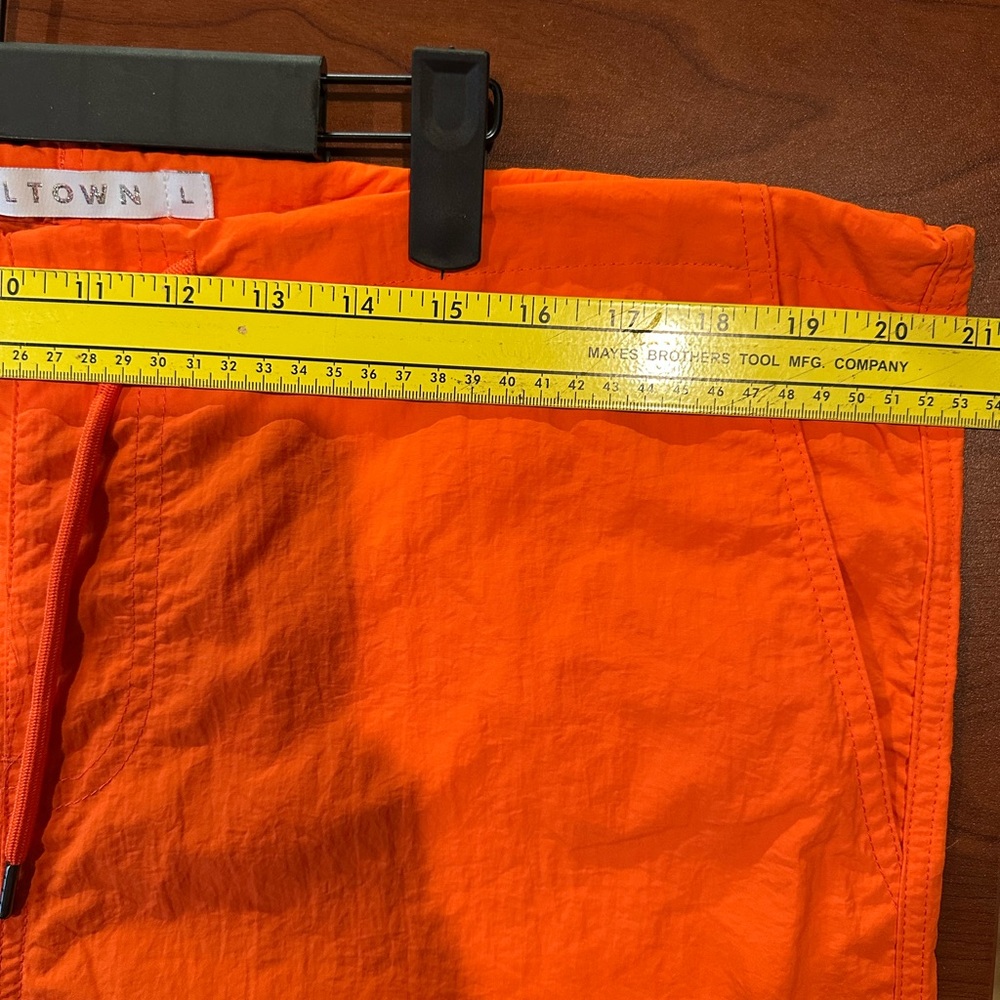 Tinseltown Bright Orange Parachute Pants | Y2K Utility Streetwear Style - Picture 6 of 9